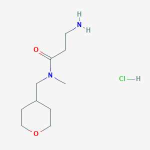 molecular formula C10H21ClN2O2 B1394696 3-氨基-N-甲基-N-(四氢-2H-吡喃-4-基甲基)丙酰胺盐酸盐 CAS No. 1220033-39-5