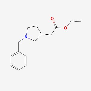 (R)-ethyl 2-(1-benzylpyrrolidin-3-yl)acetate