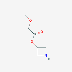 molecular formula C6H11NO3 B1394698 3-Azetidinyl 2-methoxyacetate CAS No. 1219949-56-0