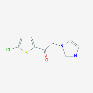 1-(5-Chlorothiophen-2-yl)-2-(1H-imidazol-1-yl)ethan-1-one