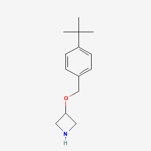 molecular formula C14H21NO B1394714 3-{[4-(叔丁基)苄基]氧基}氮杂环丁烷 CAS No. 1121625-13-5