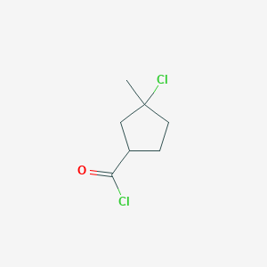 3-Chloro-3-methylcyclopentane-1-carbonyl chloride