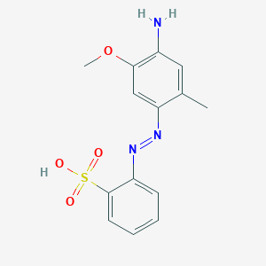 2-[(E)-(4-Amino-5-methoxy-2-methylphenyl)diazenyl]benzene-1-sulfonic acid