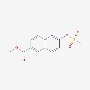 B13947169 Methyl 6-((methylsulfonyl)oxy)-2-naphthoate CAS No. 161912-37-4