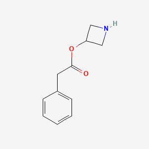 molecular formula C11H13NO2 B1394717 3-氮杂环丁基 2-苯基乙酸酯 CAS No. 1220037-63-7