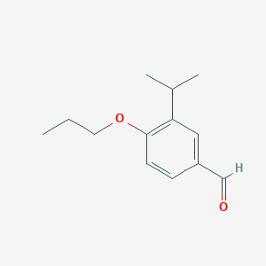 molecular formula C13H18O2 B1394718 3-异丙基-4-丙氧基苯甲醛 CAS No. 883538-71-4