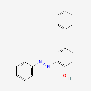 molecular formula C21H20N2O B13947338 4-(1-Methyl-1-phenylethyl)-2-(phenylazo)phenol CAS No. 61827-72-3