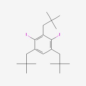 Benzene, 1,3,5-tris(2,2-dimethylpropyl)-2,4-diiodo-