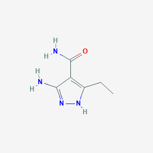 3-Amino-5-ethyl-1H-pyrazole-4-carboxamide