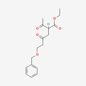 2-Acetyl-6-(benzyloxy)-4-oxohexanoic acid ethyl ester