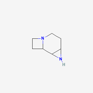 molecular formula C7H12N2 B13947450 3,7-Diazatricyclo[5.2.0.02,4]nonane CAS No. 266359-27-7