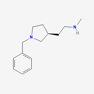 molecular formula C14H22N2 B13947458 (R)-2-(1-benzylpyrrolidin-3-yl)-N-methylethanamine 