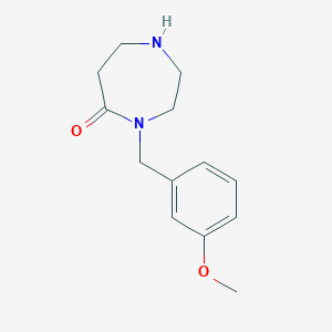 molecular formula C13H18N2O2 B1394749 4-(3-甲氧基苄基)-1,4-二氮杂环-5-酮 CAS No. 1220036-03-2