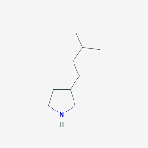 molecular formula C9H19N B1394753 3-异戊基吡咯烷 CAS No. 1087763-41-4