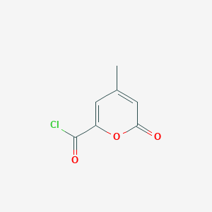 molecular formula C7H5ClO3 B13947545 4-Methyl-2-oxo-2H-pyran-6-carbonyl chloride CAS No. 53891-39-7