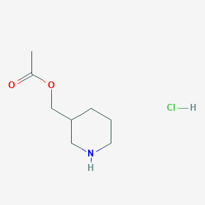 molecular formula C8H16ClNO2 B1394757 3-Piperidinylmethyl acetate hydrochloride CAS No. 1219979-17-5