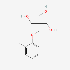 molecular formula C12H18O4 B13947590 1,3-Propanediol, 2-hydroxymethyl-2-(o-tolyloxymethyl)- CAS No. 64049-37-2