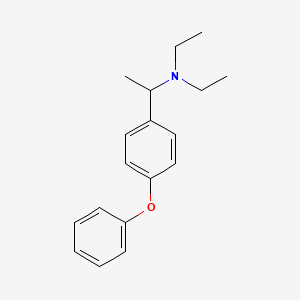 molecular formula C18H23NO B13947597 N,N-Diethyl-alpha-methyl-p-phenoxybenzylamine CAS No. 63991-13-9