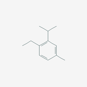 molecular formula C12H18 B13947789 1-Ethyl-4-methyl-2-(propan-2-yl)benzene CAS No. 204007-33-0