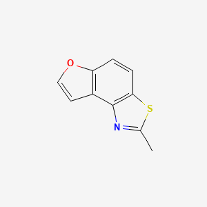 molecular formula C10H7NOS B13947820 2-Methylbenzofuro[4,5-d]thiazole 