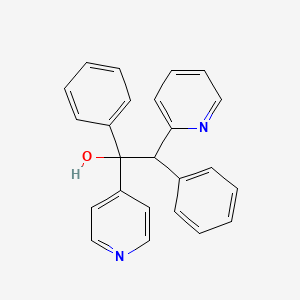 molecular formula C24H20N2O B13947876 1,2-Diphenyl-1-(4-pyridyl)-2-(2-pyridyl)ethanol CAS No. 56501-87-2