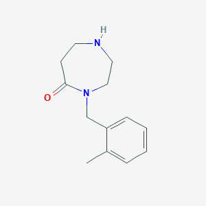molecular formula C13H18N2O B1394788 4-(2-甲基苄基)-1,4-二氮杂环-5-酮 CAS No. 1220036-06-5
