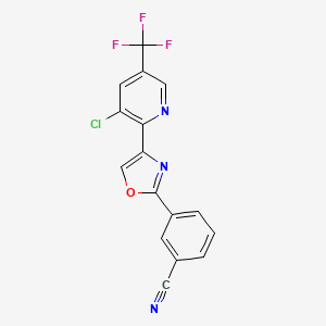 Benzonitrile, 3-[4-[3-chloro-5-(trifluoromethyl)-2-pyridinyl]-2-oxazolyl]-