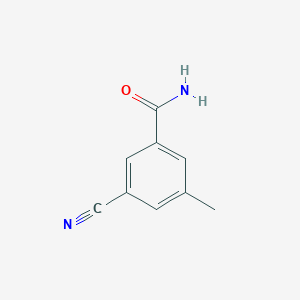 molecular formula C9H8N2O B13947906 3-Cyano-5-methylbenzamide CAS No. 453566-47-7