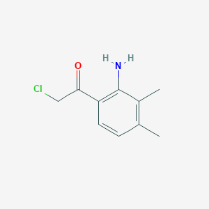 1-(2-Amino-3,4-dimethylphenyl)-2-chloroethan-1-one