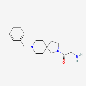 molecular formula C17H25N3O B13947953 2-Amino-1-(8-benzyl-2,8-diazaspiro[4.5]decan-2-yl)ethanone 