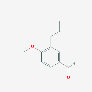 molecular formula C11H14O2 B1394796 4-甲氧基-3-丙基苯甲醛 CAS No. 104175-21-5