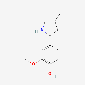 2-Methoxy-4-(4-methylpyrrolidin-2-yl)phenol