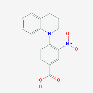 molecular formula C16H14N2O4 B1394803 4-[3,4-二氢-1(2H)-喹啉基]-3-硝基苯甲酸 CAS No. 1220027-95-1