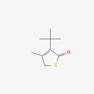 2(5H)-Thiophenone, 3-(1,1-dimethylethyl)-5-methyl-