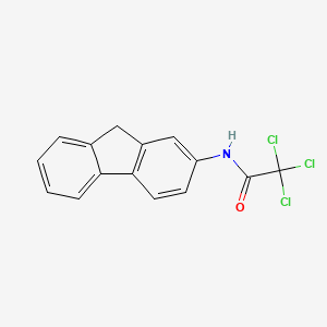 molecular formula C15H10Cl3NO B13948080 Acetamide, N-(2-fluorenyl)-2,2,2-trichloro- CAS No. 60550-82-5