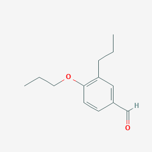molecular formula C13H18O2 B1394809 4-丙氧基-3-丙基苯甲醛 CAS No. 883533-36-6