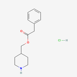 B1394815 4-Piperidinylmethyl 2-phenylacetate hydrochloride CAS No. 1220037-50-2