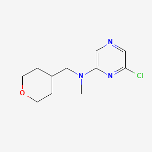 molecular formula C11H16ClN3O B1394816 6-氯-N-甲基-N-(四氢-2H-吡喃-4-基甲基)-2-吡嗪胺 CAS No. 1219981-20-0