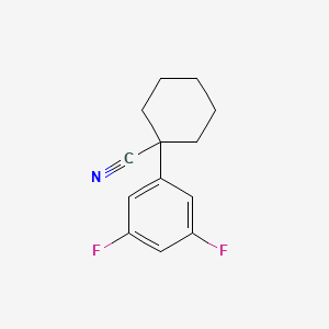 molecular formula C13H13F2N B1394837 1-(3,5-二氟苯基)环己甲腈 CAS No. 1247865-55-9