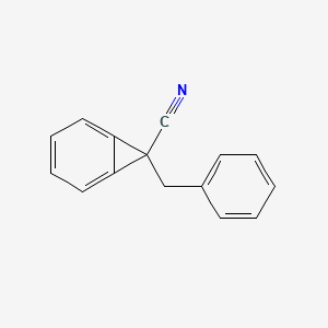 7-Benzylbicyclo[4.1.0]hepta-1,3,5-triene-7-carbonitrile