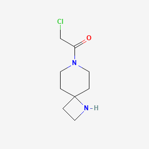 molecular formula C9H15ClN2O B13948465 2-Chloro-1-(1,7-diazaspiro[3.5]nonan-7-yl)ethanone 