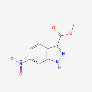 molecular formula C9H7N3O4 B1394847 Methyl 6-nitro-1H-indazole-3-carboxylate CAS No. 1167056-71-4