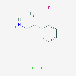 molecular formula C9H11ClF3NO B1394849 2-氨基-1-(2-(三氟甲基)苯基)乙醇盐酸盐 CAS No. 849928-42-3