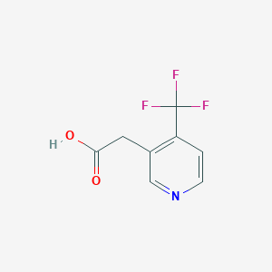 molecular formula C8H6F3NO2 B1394857 4-(三氟甲基)吡啶-3-乙酸 CAS No. 1227607-93-3