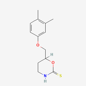 3,4,5,6-Tetrahydro-6-(3,4-xylyloxymethyl)-2H-1,3-oxazine-2-thione