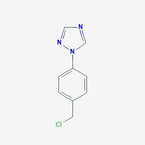 molecular formula C9H8ClN3 B139488 1-(4-(氯甲基)苯基)-1H-1,2,4-三唑 CAS No. 143426-53-3