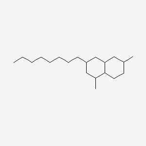 Naphthalene, decahydro-1,6-dimethyl-3-octyl-