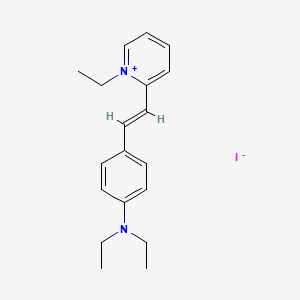 2-(2-(4-(Diethylamino)phenyl)vinyl)-1-ethylpyridinium iodide