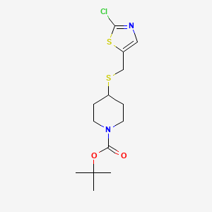 4-(2-Chloro-thiazol-5-ylmethylsulfanyl)-piperidine-1-carboxylic acid tert-butyl ester