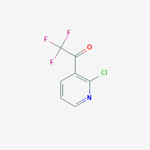 molecular formula C7H3ClF3NO B1394888 1-(2-Chloropyridin-3-YL)-2,2,2-trifluoroethanone CAS No. 1057657-62-1